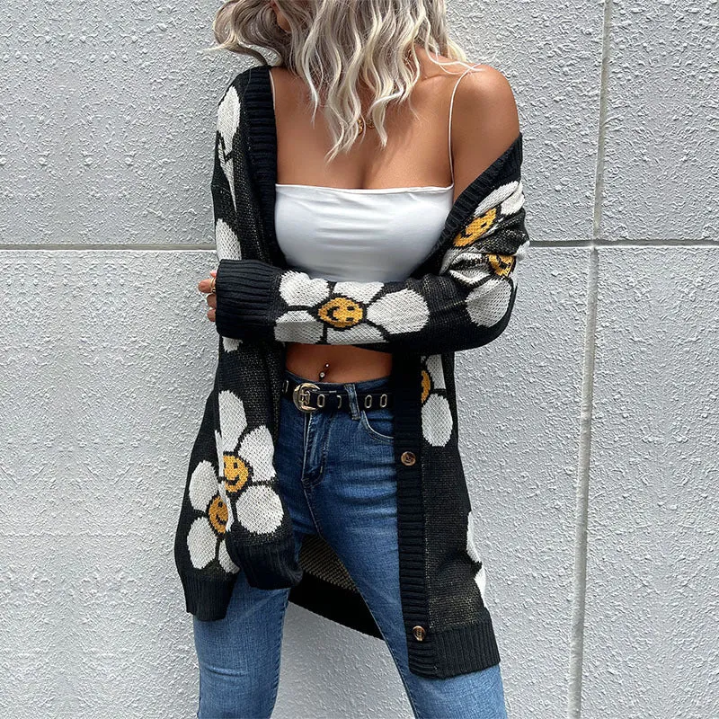 *App Exclusive* Floral Button Down Cardigan
