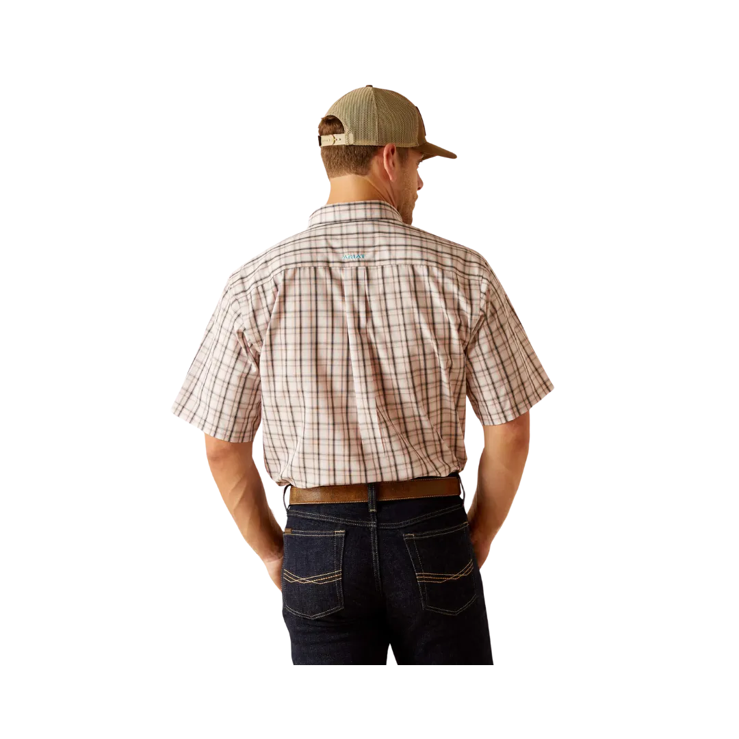 Ariat Men's Wrinkle Free Sage Classic Fit Pink Shirt