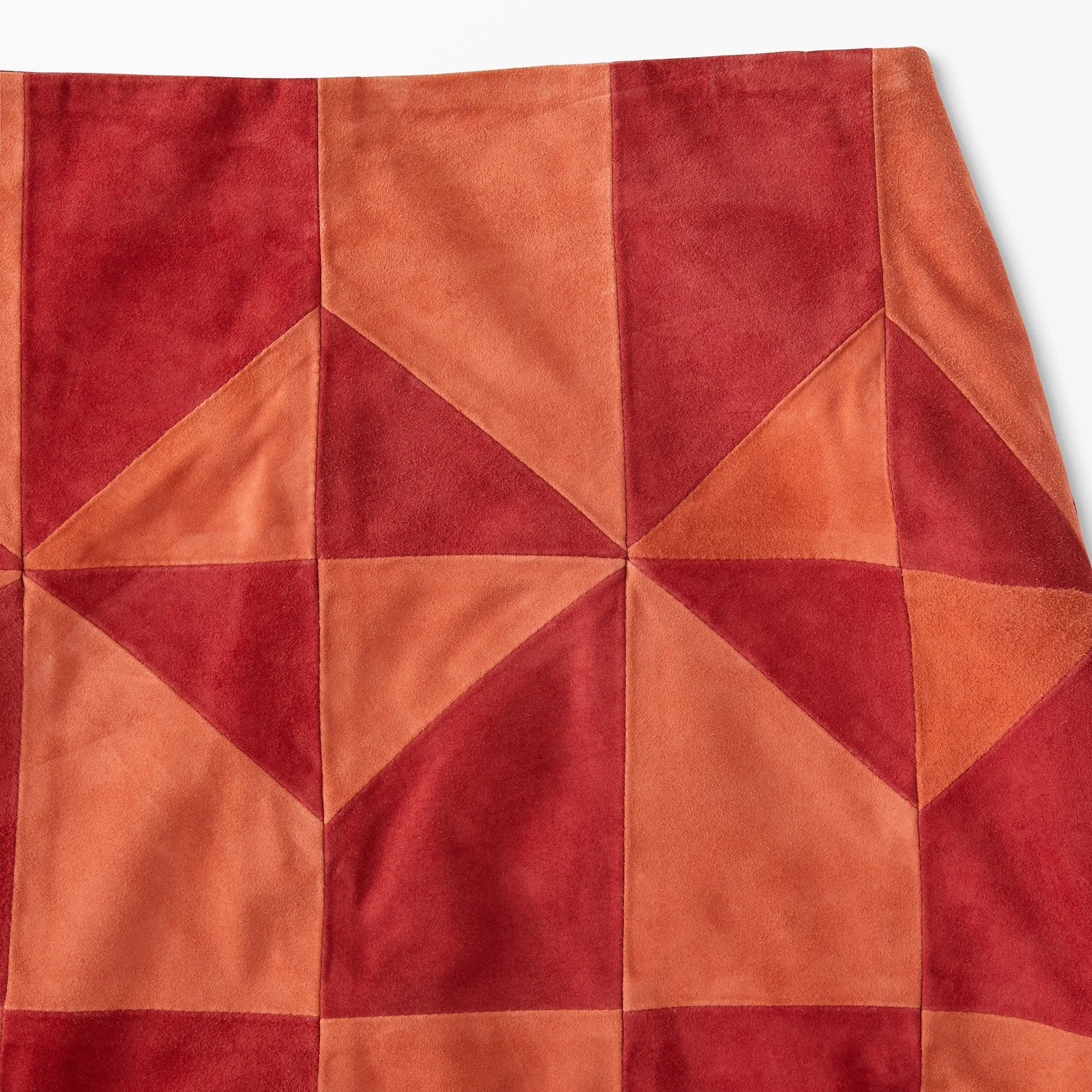 Greenwich Village Suede Patchwork Skirt