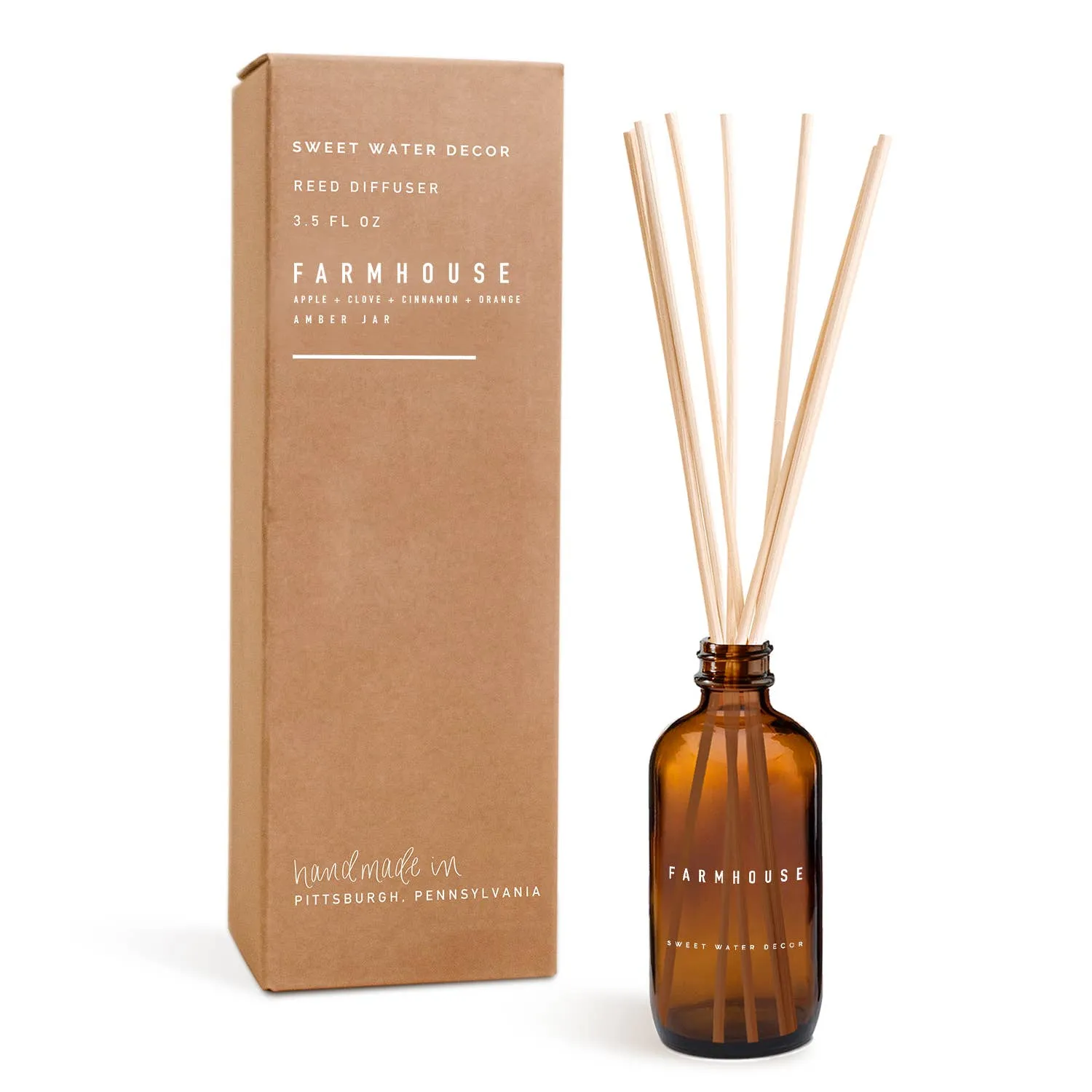 Reed Diffuser - Amber Jar - 3 Scents