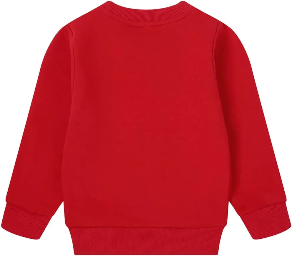 RETSUGO Toddler Boy Christmas Outfit Baby Boy Girl Winter Warm Holiday Fleece Pullover Xmas Crewneck Sweater 1-7 Years