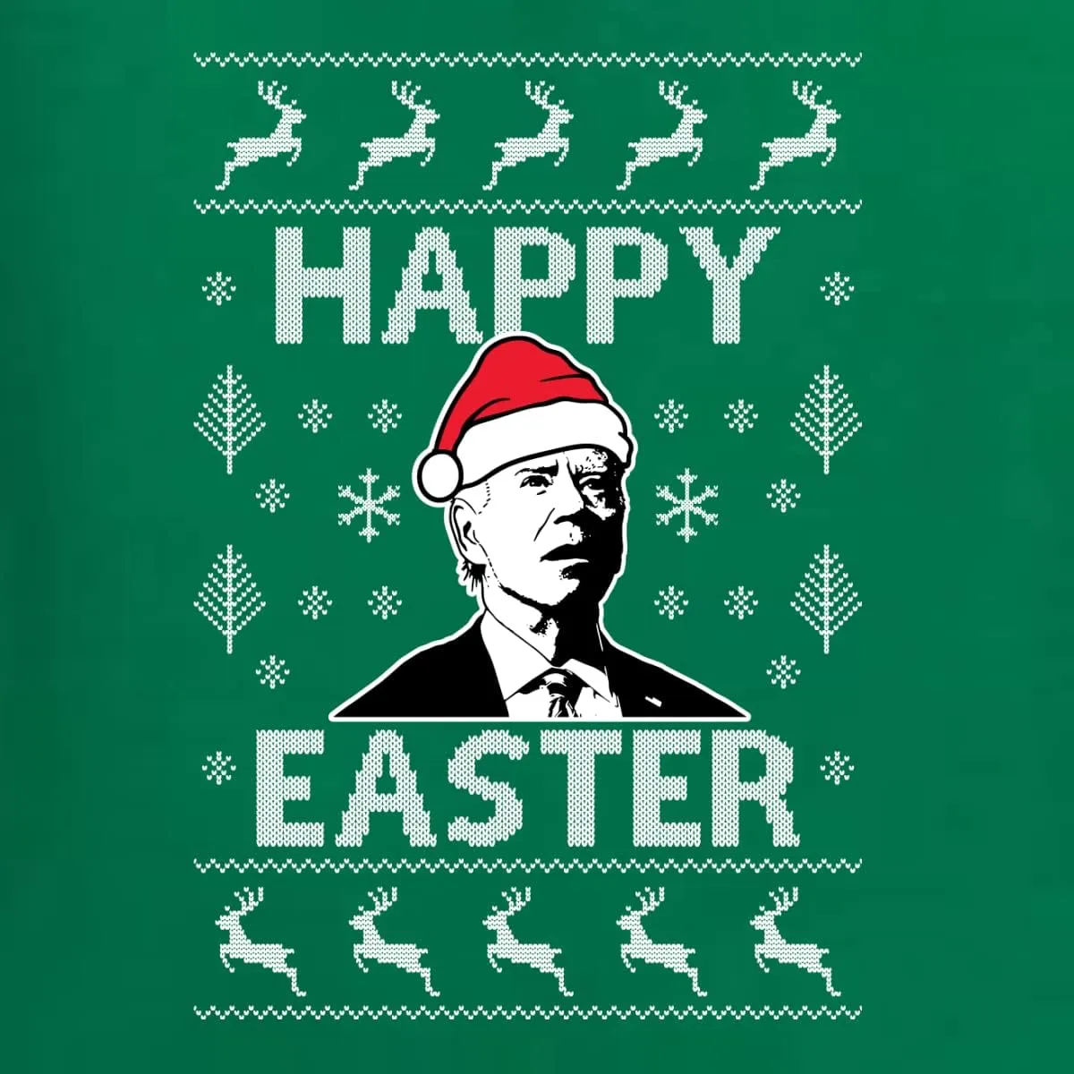 Wild Bobby Merry Easter Funny Joe Biden Holiday Ugly Christmas Sweater Unisex Crewneck Sweatshirt
